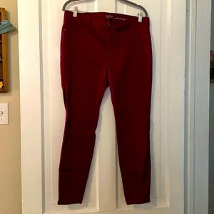 NY&Co. Burgundy Crosby Slim-leg Ankle Pants